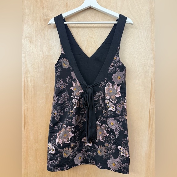 Urban Outfitters “Jacquie” Jacquard Sheath Mini Dress V-Neck Sleeveless - Picture 8 of 16